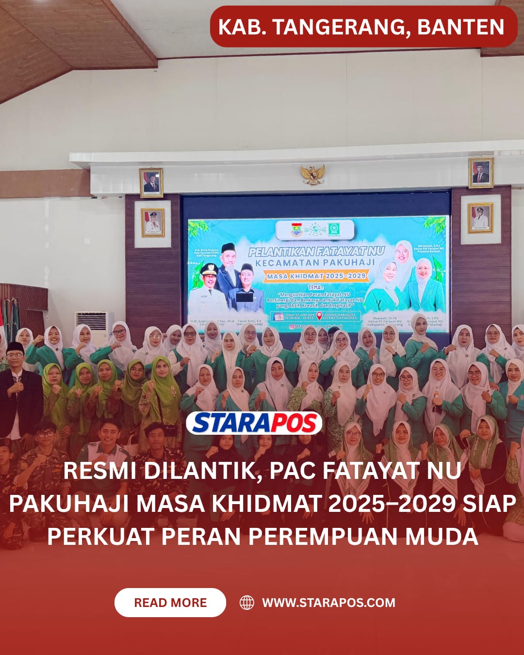 Resmi Dilantik, PAC Fatayat NU Pakuhaji Masa Khidmat 2025–2029 Siap Perkuat Peran Perempuan Muda